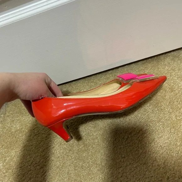 Kate Spade ♠️ Bijou leather short heels - Picture 7 of 9